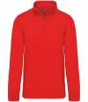 KB487 K487 Kariban Zip Neck Sweatshirt Red colour image